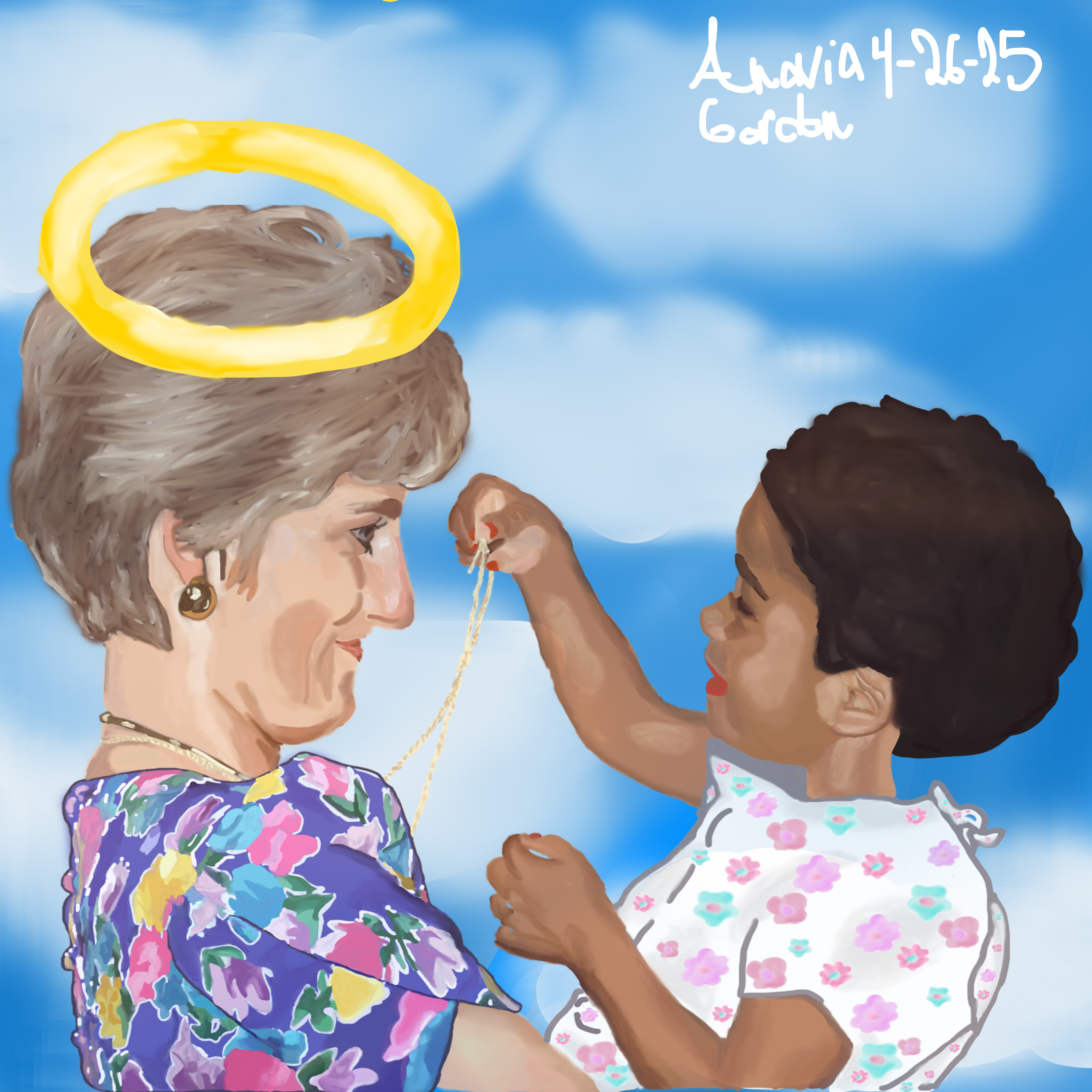 princess diana with aid patient