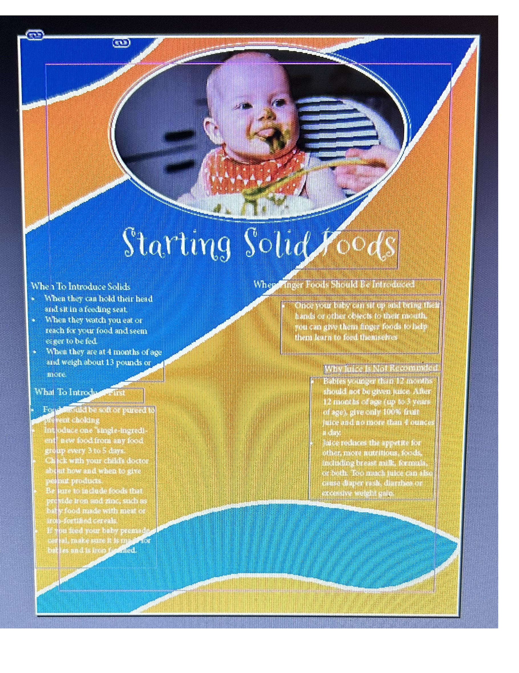 poster for baby care